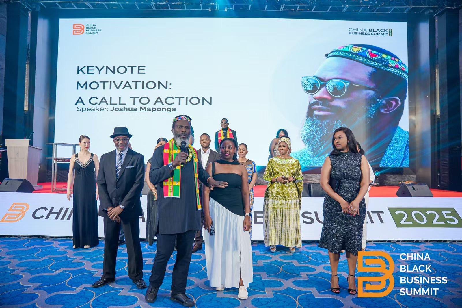 Speakers and guests on stage at the China Black Business Summit