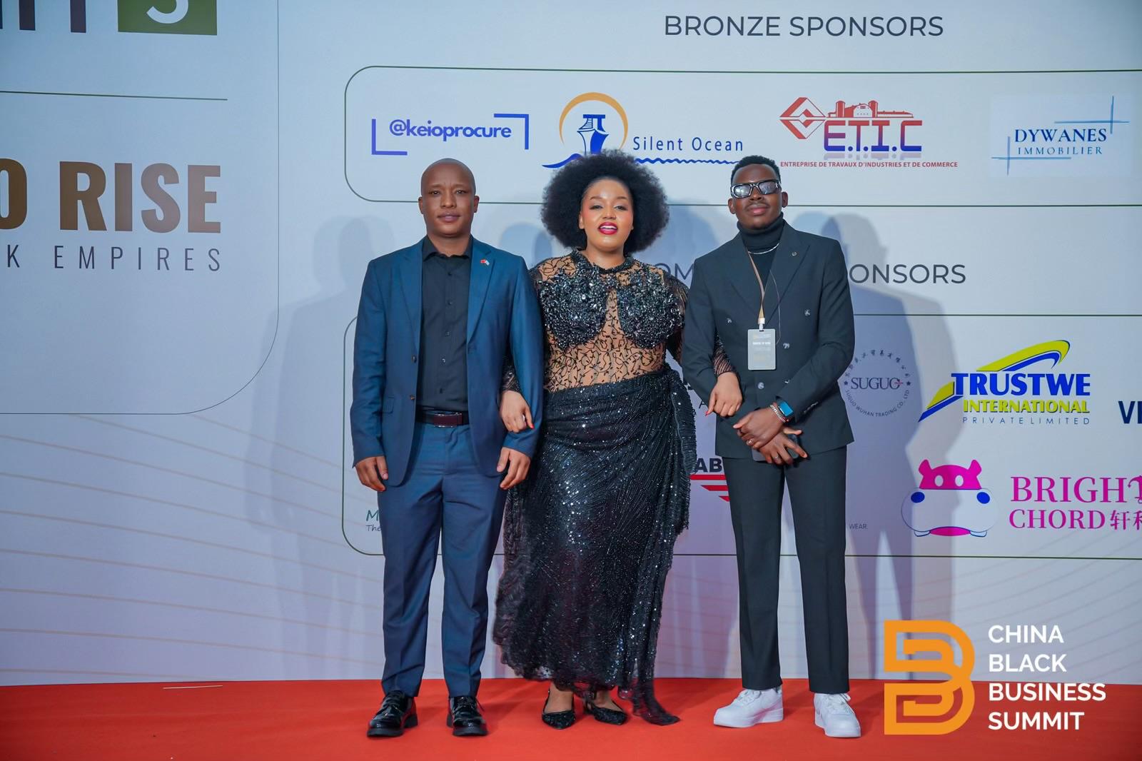 Students and professionals on a summit red carpet networking event